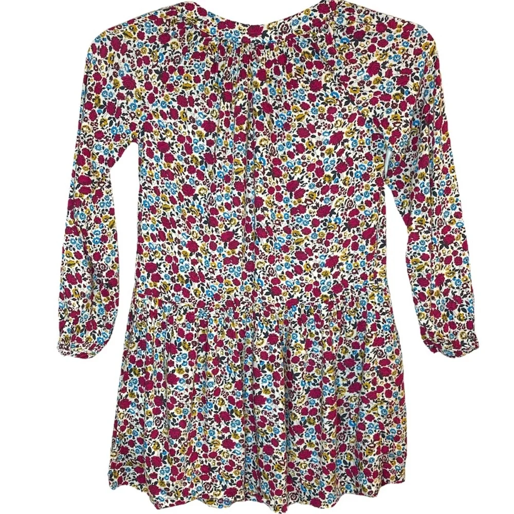 Hanna Andersson Floral Multicolor Dress Tunic Size 120 US 6-7
